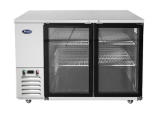 MBB59GGR — 59″ Back Bar Cooler with Glass Doors