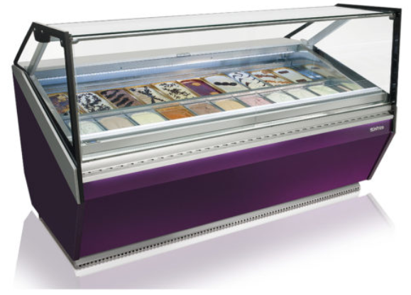 gelato display case