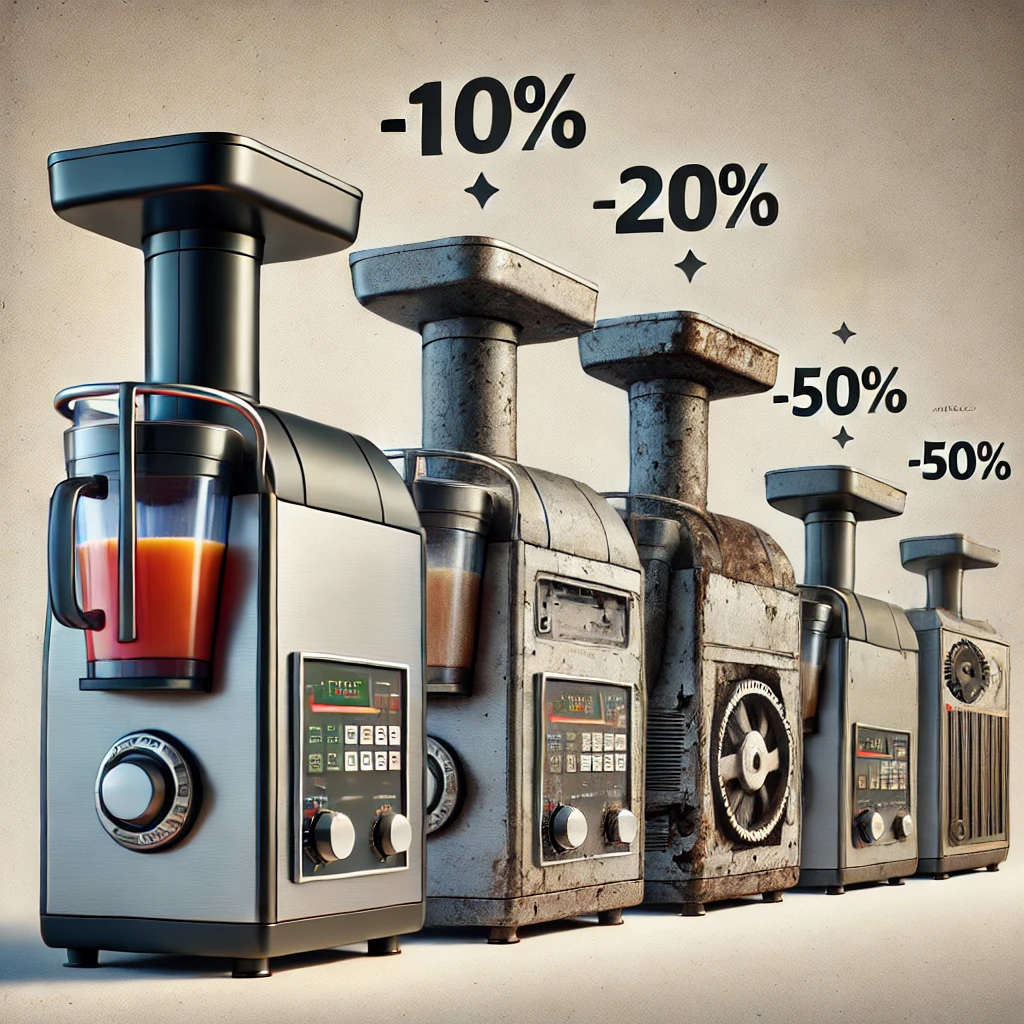 Commercial juicer depreciation