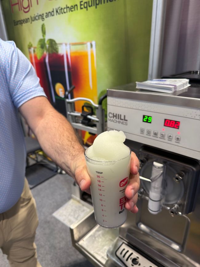 Margarita from a frozen drink machine